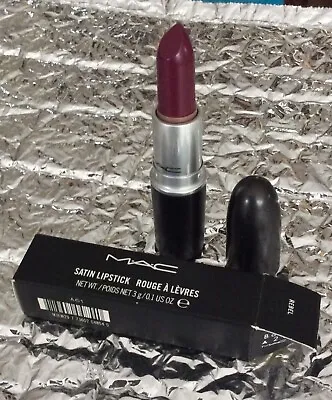 MAC SATIN LIPSTICK Color  REBEL  NIB ORIGINAL FORMULA NOT Re-Release • $42.50