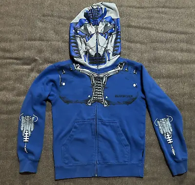 Quicksilver Hoodie Full Zip Mask Youth SZ Small (8-10) *2 Light Stains On Hood* • $10.99