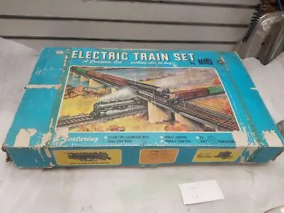 Vintage Marx Toy Train Set 1960's? O Guage Orig Box Electric Steam Engine Cars • $99.99