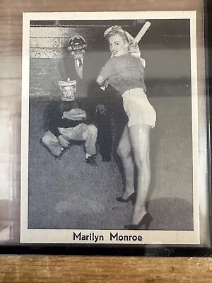 1960 Dutch Val Gum Movie Stars Marilyn Monroe Original Baseball Up To Bat-Rare!! • $49.99
