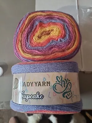 Ladyyarn CupCake - Acrylic Yarn Cake- 2 X 150g Pack Double Knitting • £9