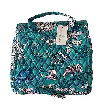 Vera Bradley NEW Grand Hanging Organizer Peacock Garden Teal Travel Bag NWT • $62.95