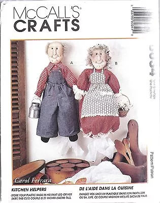 8034 UNCUT Vintage McCalls Pattern Crafts Home Decorating 21  Bag Lady Man OOP • $4.89