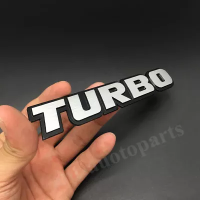 $7.90 • Buy Turbo Charged Engine Fender Trunk Tailgate Metal Emblem Badge Decal Sticker