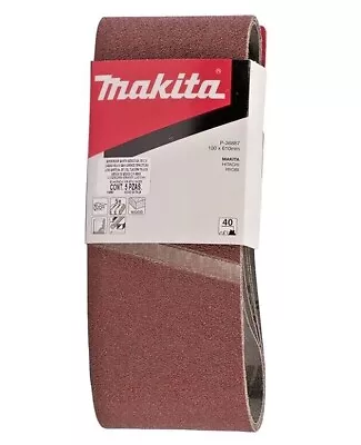 5Pcs Makita 100mmx610mm Sanding Belts For Belt Sander 9401 9404 9403 EBS100-40G • £13.86