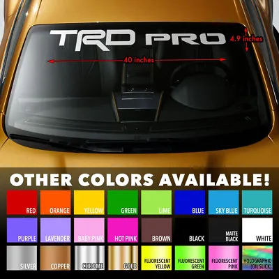 Windshield Banner Vinyl Decal Sticker For Toyota TRD PRO Tacoma Tundra 4Runner • $18