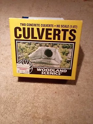 WOODLAND SCENICS HO-Scale Two Pack Concrete Culverts • $9