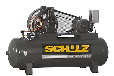 Schulz Air Compressor 10hp 3 Phase 120 Gallons Tank 40cfm 175 Psi • $3936