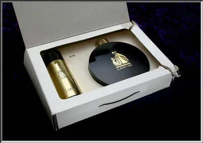 Vtg Lanvin MY SIN Billet Deux Set 1 1/3 Oz EAU DE LANVIN & 3 1/4 TALC NIB Rare • $34.99