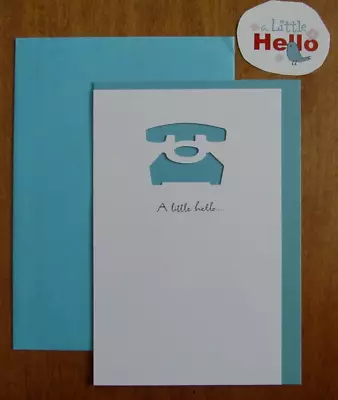 Tender Thoughts Thinking Of You Greeting Card Env. & Seal / Die-Cut Telephone • $2.99