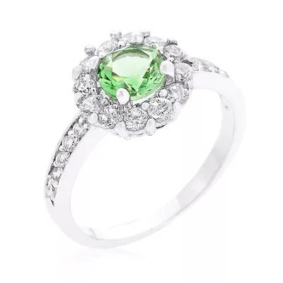 Bella Birthstone Engagement Ring In Green • $14.20