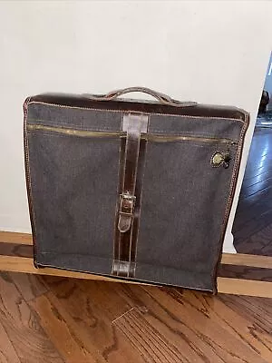 Rare Vintage The A.E Meek Trunk & Co. Garment Luggage Bag 22”H X 23”W • $76.24