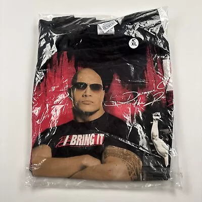 WWE The Rock I BRING IT Shirt Black Wrestling Dwayne Johnson Youth  XL NEW 2011 • $50