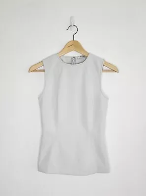 T BY ALEXANDER WANG Women's Ivory Scuba Sleeveless Top Size 2 Excellent! • $35