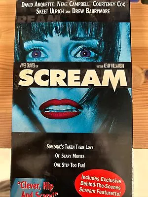 Scream  VHS  Video Tape Rare Blue Cover • $12