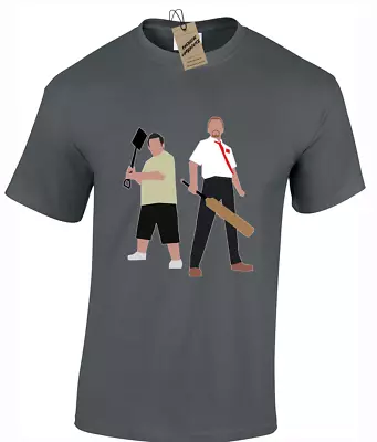 £10.99 • Buy Shaun Of The Dead Mens T Shirt Retro Zombie Classic Movie Funny Joke Top Gift