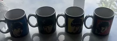 The Beatles Set Of 4 6cm Coffee Mug/cups Lot 2009 Apple Corps Rare Fast Free • $43.25