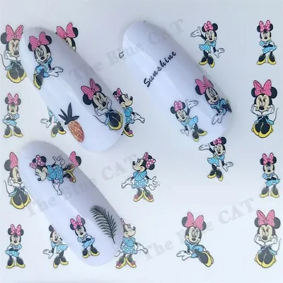 Nail Art Stickers Water Decals Transfer  Disney Character Minnie Mouse • £1.75