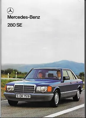 1981 Mercedes-Benz 280 SE (W126) Car Brochure + UK Equipment/data Leaflet • $37.29