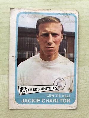 A & BC Gum 1968 Yellow Back Football Card #22 Jackie Charlton • £15