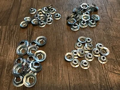 60 Pcs 1/8 5/32 3/16 1/4 AMC Studebaker Emblem Script Name Plate Nuts 4 Sizes  • $9