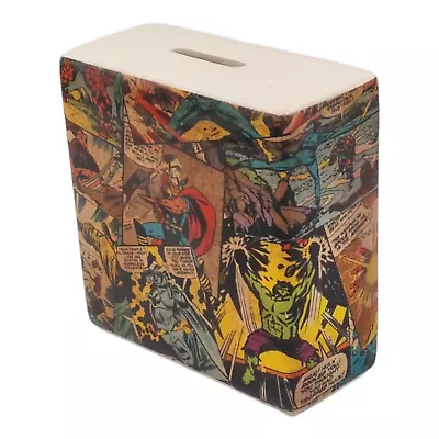 Marvel Superheroes Ceramic Money Box Vintage Super Hero Universe • £9.16