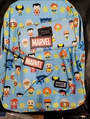 Loungefly Marvel Blue Chibi X-Men Zip Around Backpack And Wallet New With Tags • £96.51
