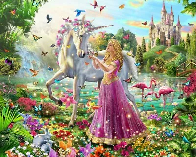 $24 • Buy Full Drill Diamond Painting Diamond Art Decor  AU UNICORN PRINCESS 40X50 