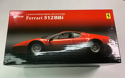 Kyosho Ferrari 512 BBi Red 1/18 08172R Die Cast Scale Model • £285