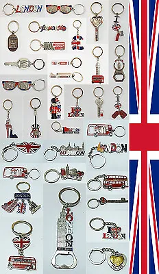 New I Love London England Union Jack Keychains Souvenirs Key Rings Uk Seller  • £2.29