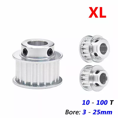 XL Timing Belt Pulleys With Step Bore 3mm To 25mm 10T To 100T For 3D Printer CNC • $4.13