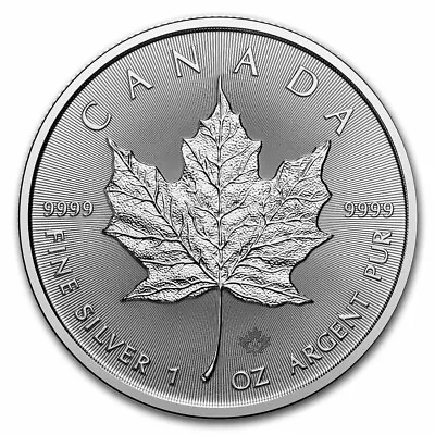 2024 Canada 1 Oz Silver Maple Leaf BU • $38.40