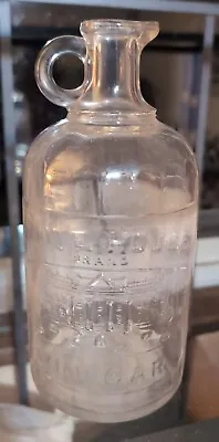 White House Vinegar Medium Jug Bottle Patent March 6 1909 Spout 8-1/4  • $12.99