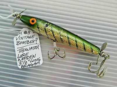 Vintage Texas Bomber Spin Stick Wooden Topwater Fishing Lure • $1.99