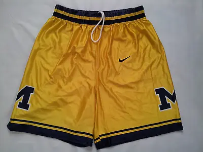 Vintage Made In Usa Nike Michigan Wolverines Fab 5 Classic Basketball Shorts  Xl • $299.99