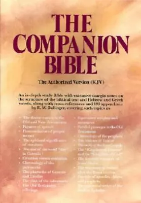 The Companion Bible: King James Version (Black Bonded Leather) Bullinger ~In Box • $44.22