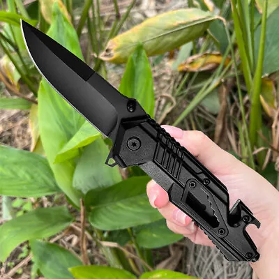 7.9  Knife OPEN ASSISTED TACTICAL FOLDING POCKET KNIFE EDC Blade Tactical Tool • $14.99