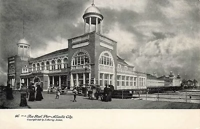 1905 New Jersey Photo Postcard: View Of The Steel Pier Atlantic City Nj • $5.99
