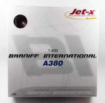 Jet-X Braniff International Airbus A380-841QC 'Red Jellybean' 1/400 Scale Model • $32.75