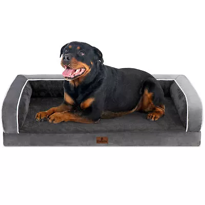 Large Dog Bed Memory Foam Pet Calming Mattess 36x27x8  With Removable Cover • $41.99