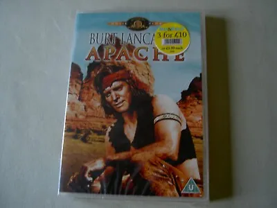 APACHE New Sealed UK DVD Burt Lancaster Jean Peters Charles Bronson • £4.99