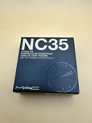 New MAC Studio Fix Pressed Powder Plus Foundation-#NC 35 - 0.52oz-15g. BNIB • $23