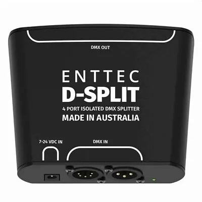 ENTTEC D-SPLIT 70579 4-Way 5-Pin & 3-Pin DMX Optical Isolator/Splitter Interface • $169.99