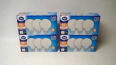 Great Value 4W (40W Equivalent) G25 Globe LED Dimmable Glass Light Bulb (Qty 12) • $24.95