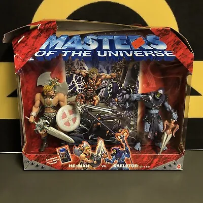 Mattel 2002 Masters Of The Universe He- Man Vs Skeletor Gift Set Bad Box • $42.99