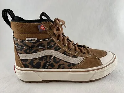 SINGLE SHOE RIGHT ONLY VANS Sk8-Hi Tops Men's 6.5 Women's 8 Brown Suede Leopard • $27.80