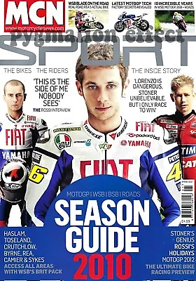 MCN Sport Spring 2010 - Ten-Kate Honda CBR1000RR WSB Valentino Rossi Leon Haslam • £4.99