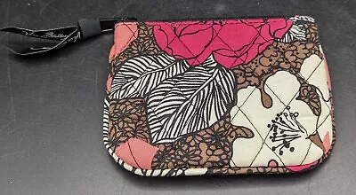 Vera Bradley Retired Mocha Rouge Wallet Change Purse EUC • $11.99