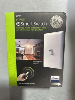 $37.99 • Buy GE Z-Wave On/Off Wall Toggle Switch (12727)