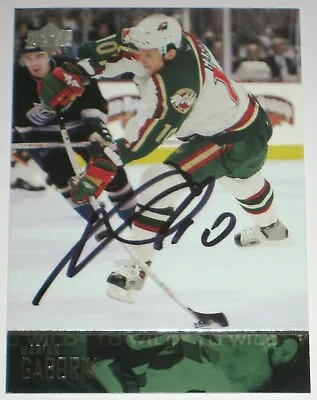 Marian Gaborik Signed Upper Deck Minnesota Wild Card Autograph Auto!!! • $5.81